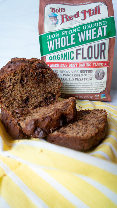 banana bread with chocolate chips