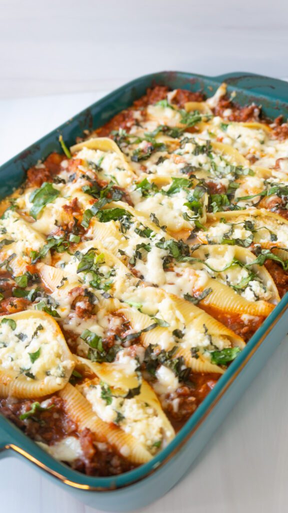 Stuffed Shells with Meat Sauce