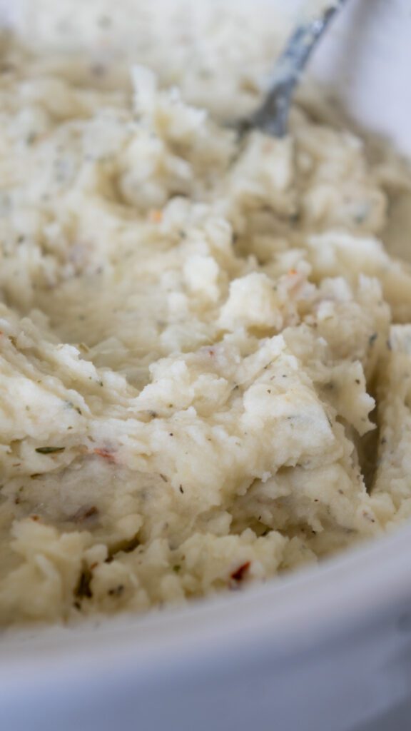 garlic parmesan mashed potatoes