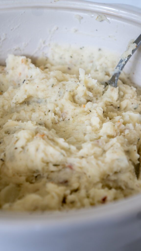 garlic parmesan mashed potatoes