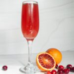 blood orange and cranberry cocktail