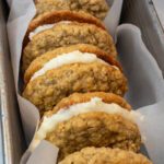 homemade oatmeal cream pies in a row