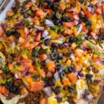 ground beef sheet pan nachos