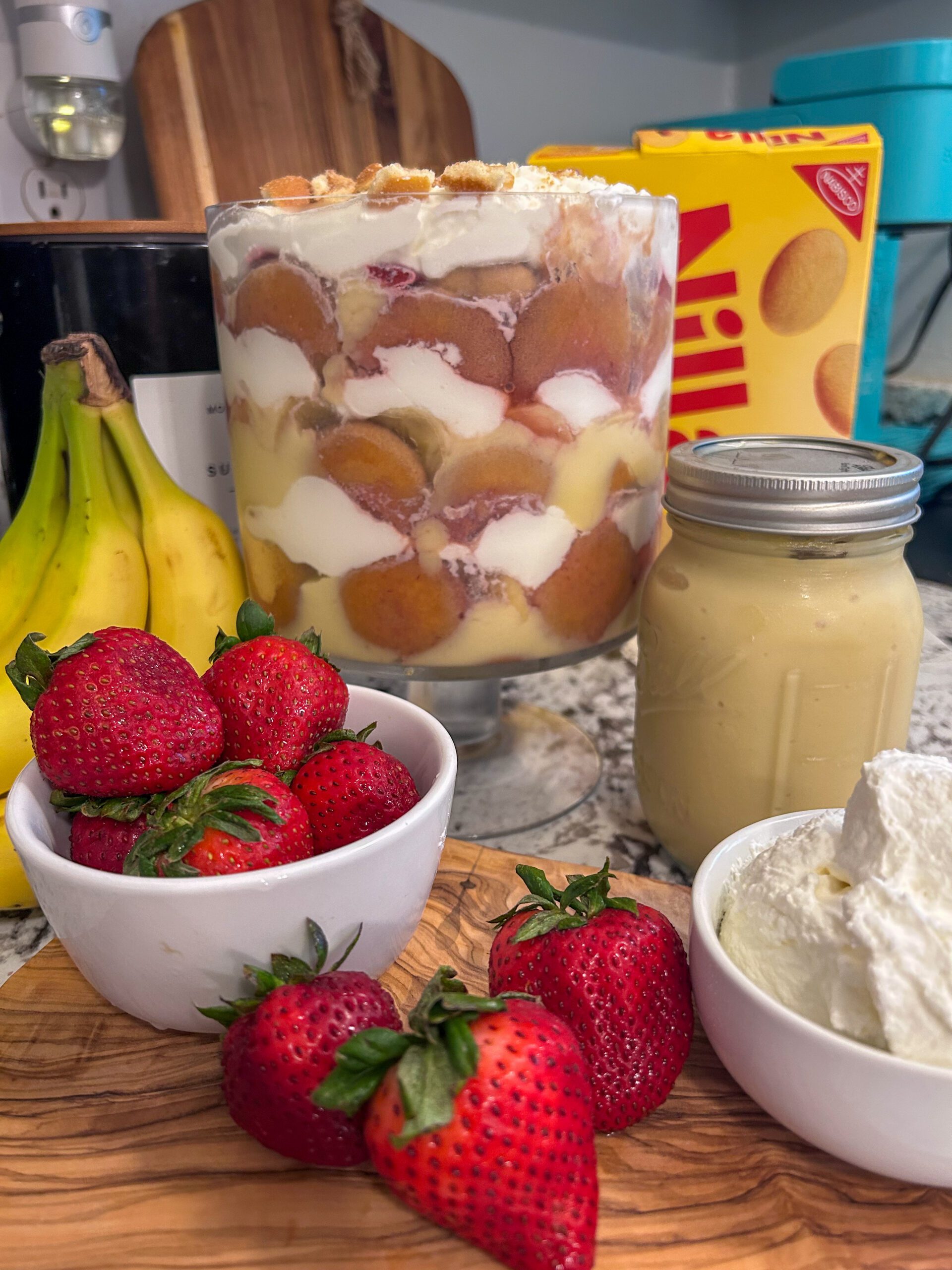 strawberry banana pudding