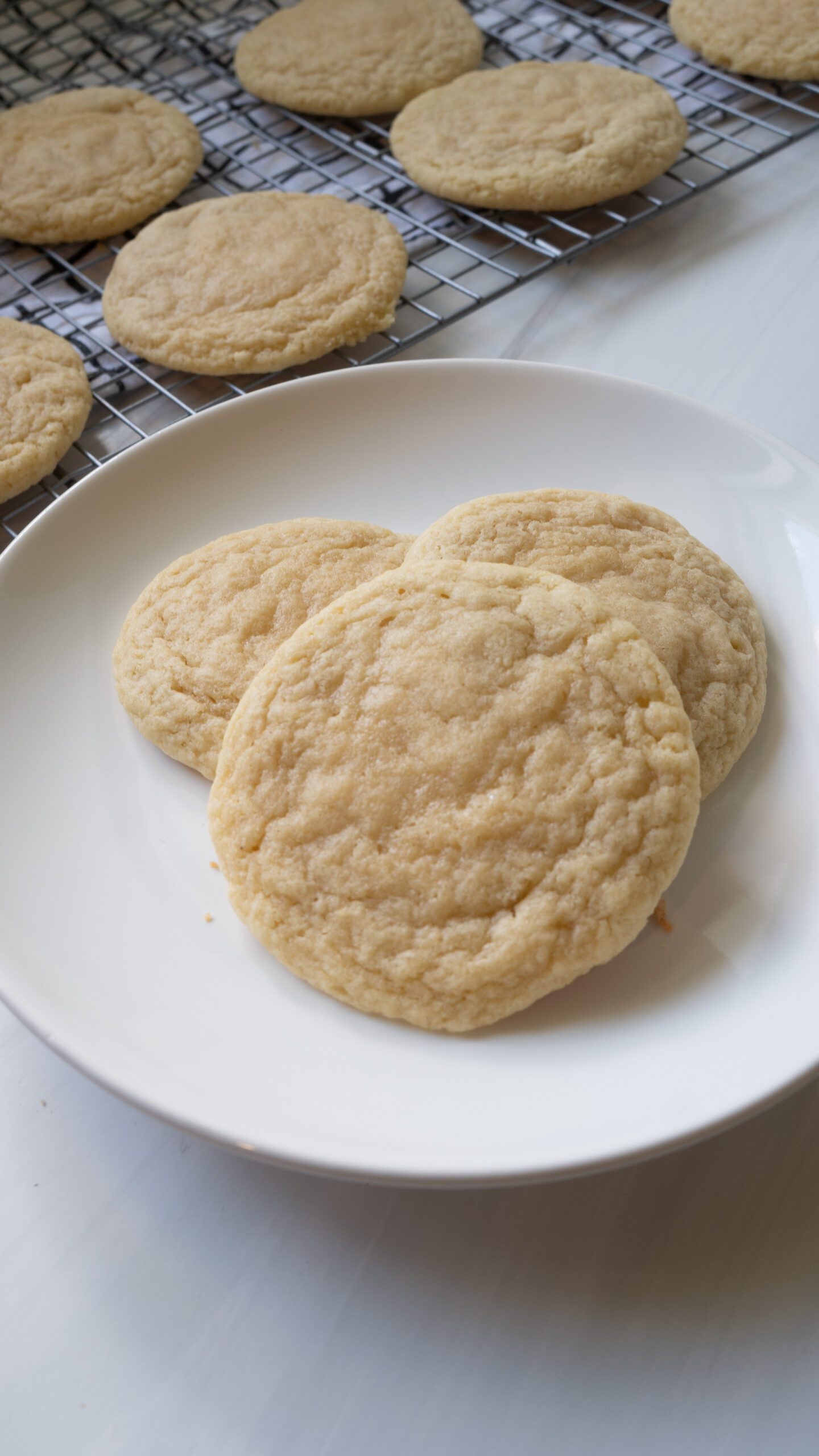 3 southern tea cakes on a plate